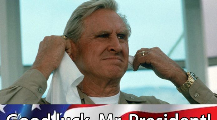 Good luck, Mr. President!