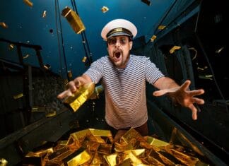 Wie man Goldbarren von der Titanic wirft